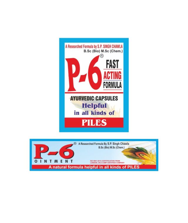 P-6 Pack of 60 capsules & P-6 Ointment