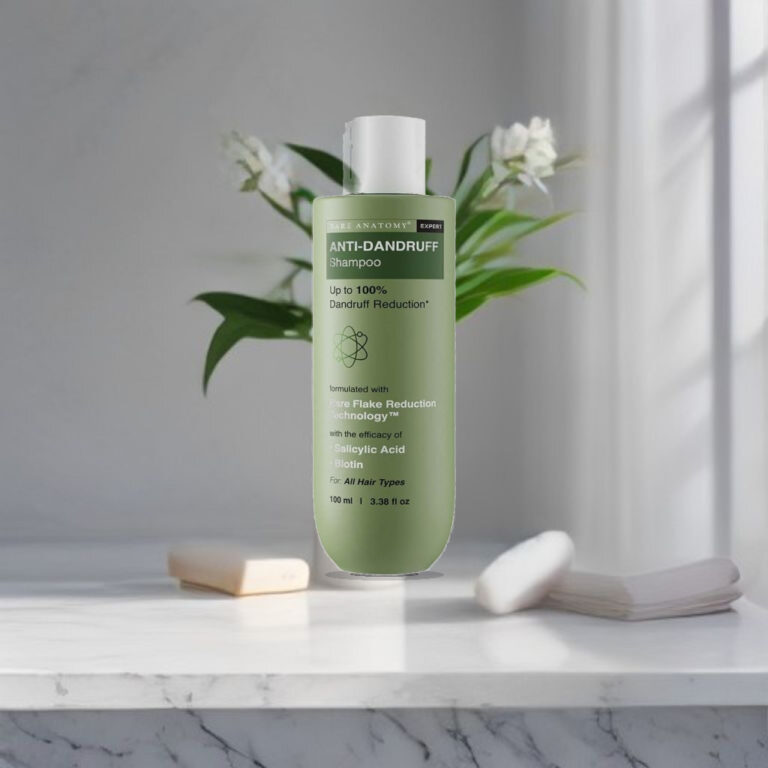Bare Anatomy Anti-Dandruff Shampoo | Up To 100% Dandruff Reduction | ZPTO-Free | pH 5.3 | Salicylic Acid, Piroctone Olamine & - 1:1 Commercial Studio Staging