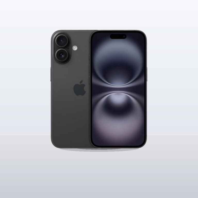 Apple iPhone 16 128 GB: 5G Mobile Phone with Camera Control, A18 Chip and a Big Boost in Battery Life. Works with AirPods; Bl - 1:1 Commercial Studio Staging