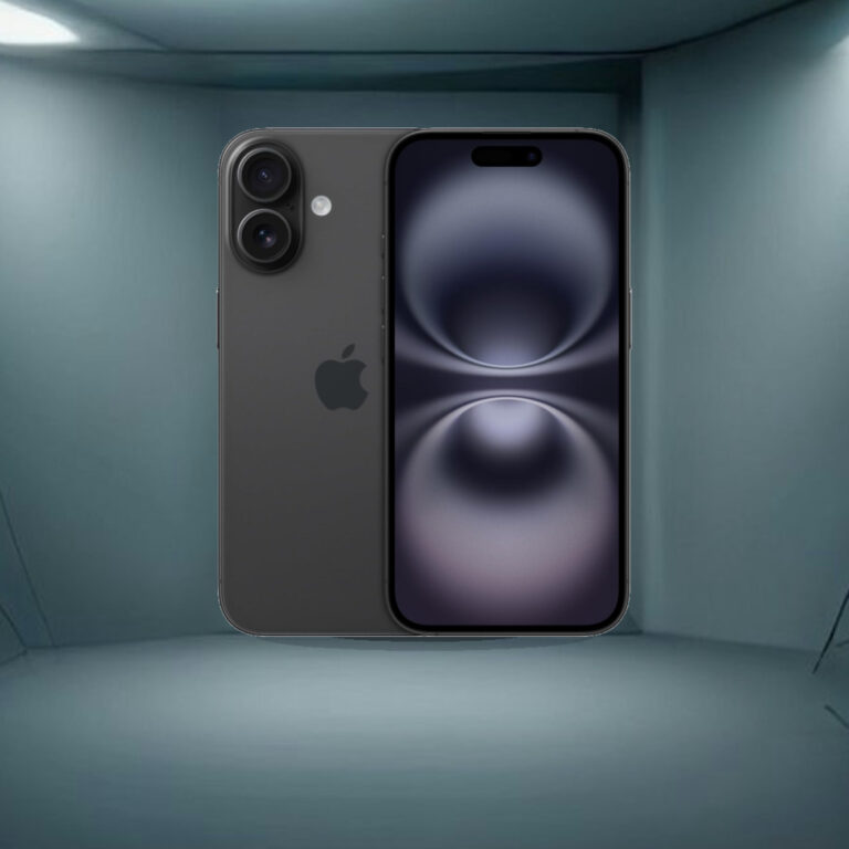 Apple iPhone 16 128 GB: 5G Mobile Phone with Camera Control, A18 Chip and a Big Boost in Battery Life. Works with AirPods; Bl - 1:1 Commercial Studio Staging