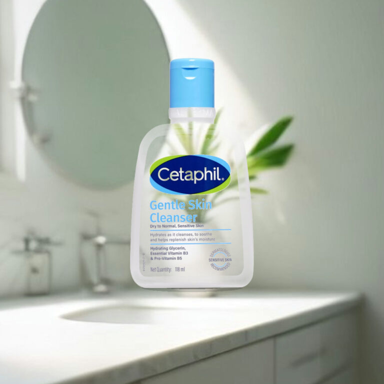 Cetaphil Gentle Skin Hydrating Face Wash 118ml, Paraben Free, Sulphate-Free Gentle Skin Hydrating Cleanser with Niacinamide, - 1:1 Commercial Studio Staging