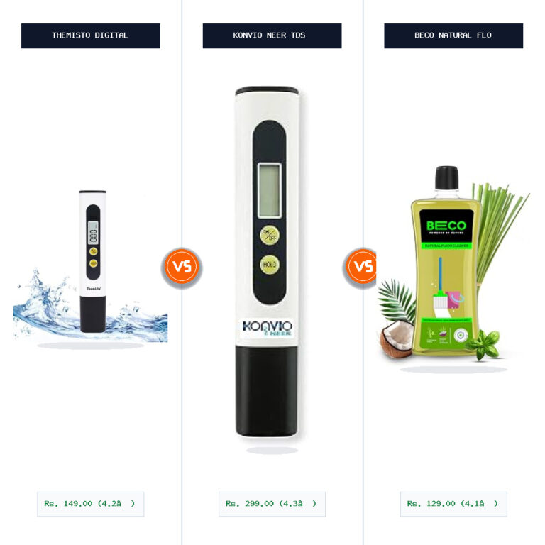 Themisto Digital TDS Meter vs Konvio Neer TDS Meter for Water Testing Split-Wise Head-to-Head Comparison