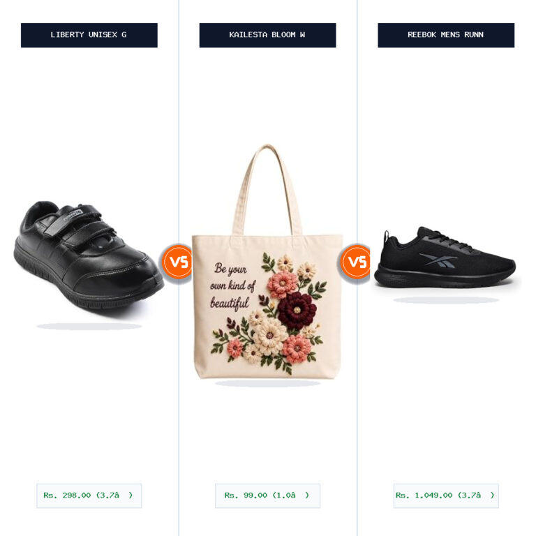 Liberty Unisex Gola-schv School Uniform Shoe vs KAILESTA Bloom With Grace Printed Cotton Canvas Split-Wise Head-to-Head Comparison