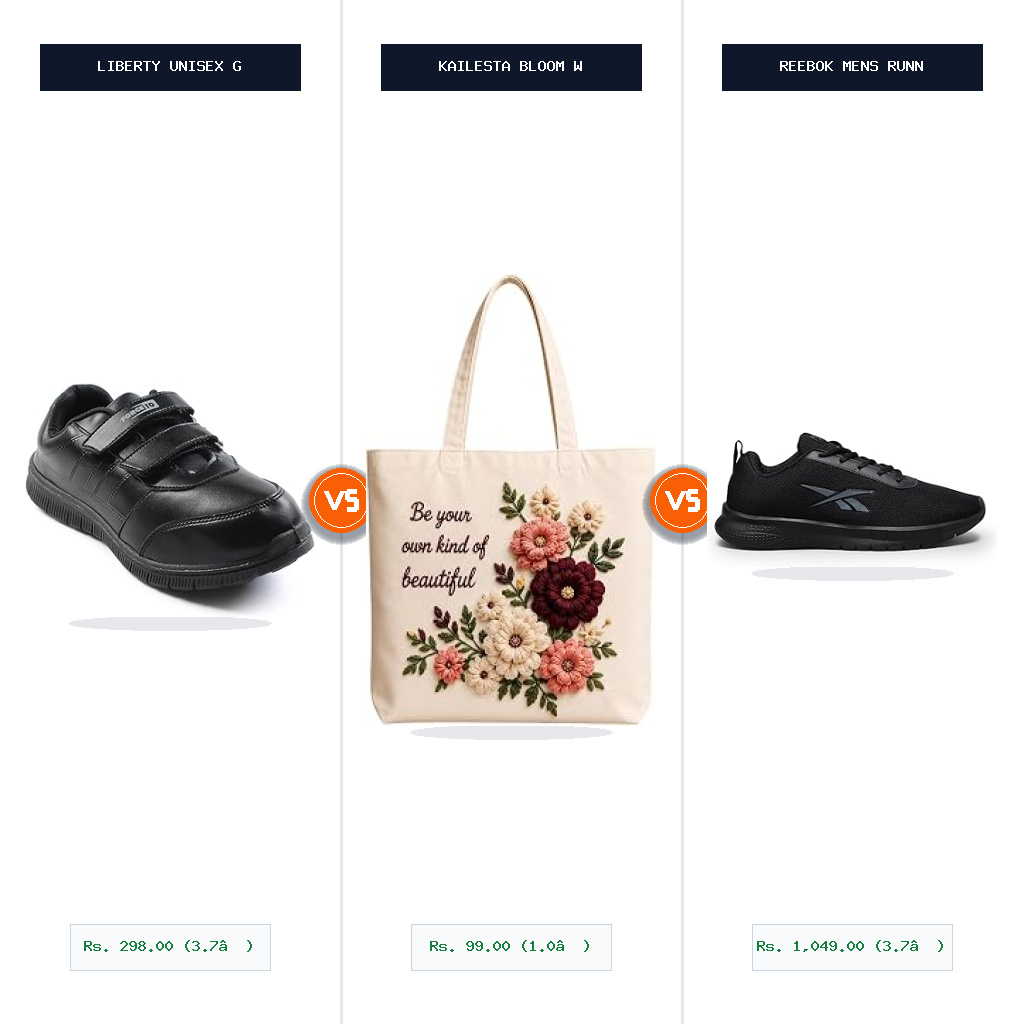 Liberty Unisex Gola-schv School Uniform Shoe vs KAILESTA Bloom With Grace Printed Cotton Canvas Split-Wise Head-to-Head Comparison