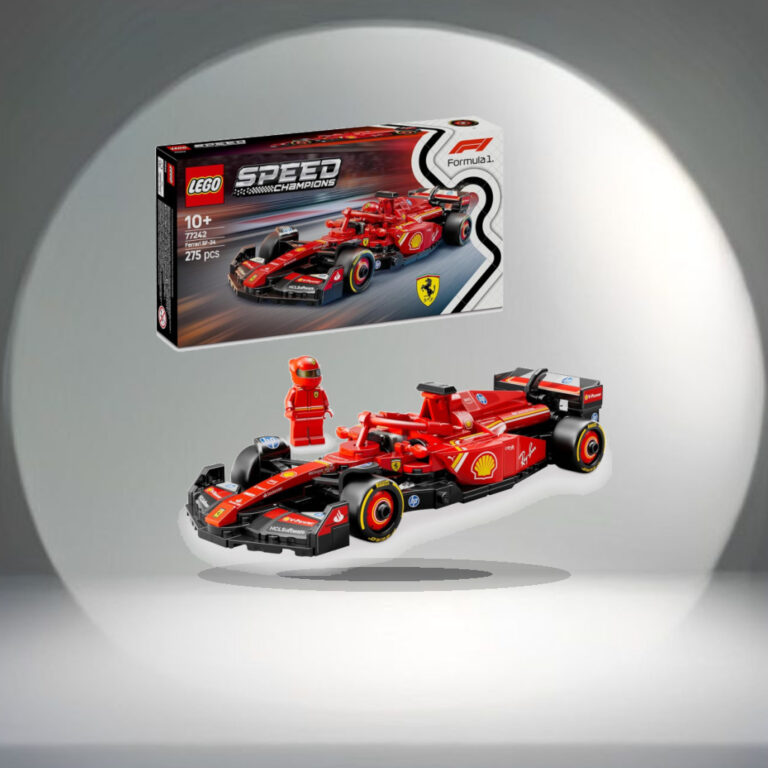 LEGO Speed Champions Ferrari SF-24 F1 Race Car Driver Set 77242 Building Blocks Toys for 10+ Gift for Boys and Girls - 1:1 Commercial Studio Staging
