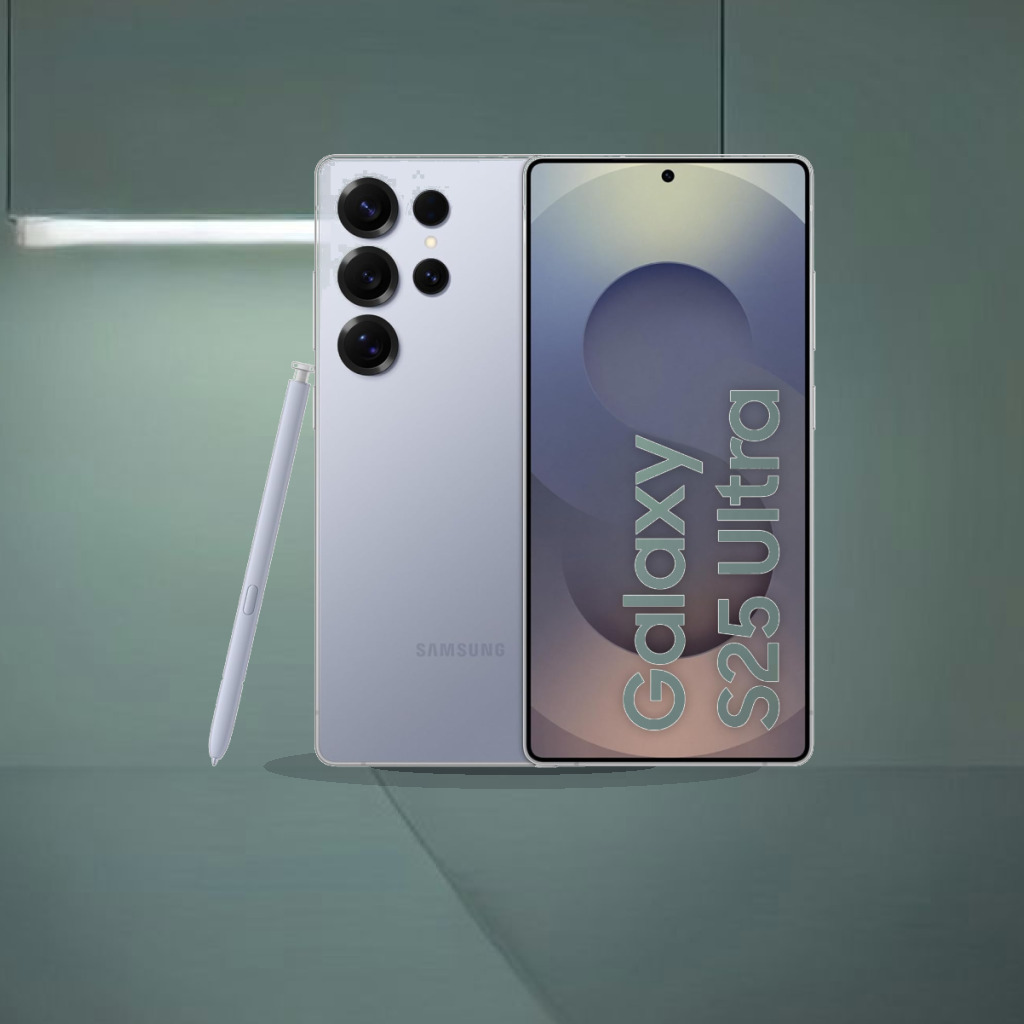 Samsung Galaxy S25 Ultra 5G AI Smartphone (Titanium Silverblue, 12GB RAM, 256GB Storage), 200MP Camera, 5000mAh Ultra Long Ba - 1:1 Commercial Studio Staging